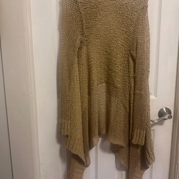 MICHAEL Michael Kors Tan Knit Women's Poncho - Picture 2 of 5